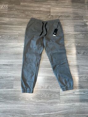 Hedge Men's Slate Gray Jogger Pants with Drawstring